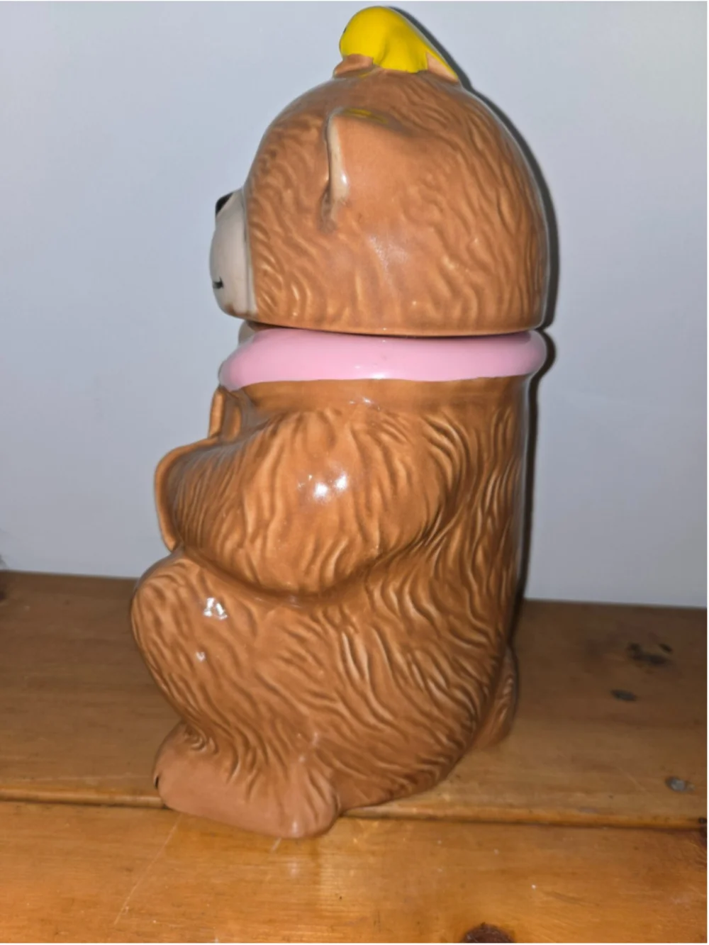 Vintage Nelson McCoy Teddy Bear and Friend Ceramic Cookie Jar Canister with Box